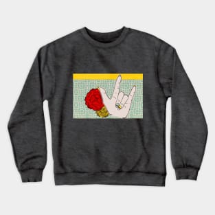 Sign Language I Love You - Mother's Day Crewneck Sweatshirt